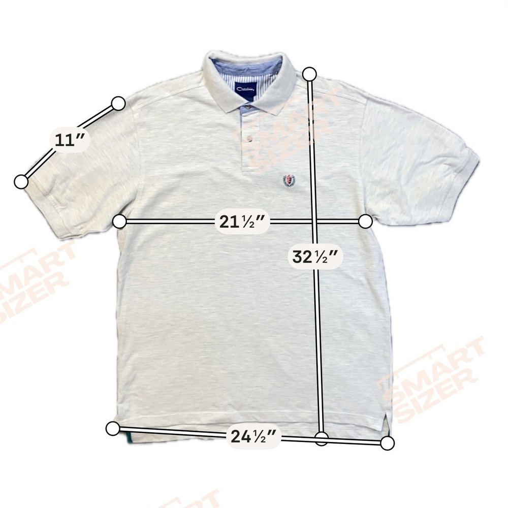 Catalina Polo Shirt Men's Size Large Gray Pique Cotton Short Sleeve NWT - Picture 9 of 10